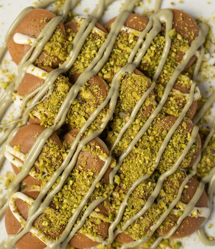 Pistachio Mini Pancakes
